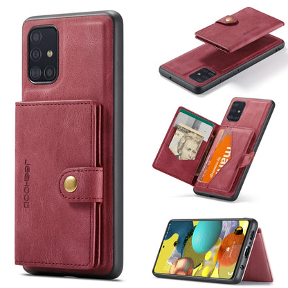 JEEHOOD Retro Magnetic Detachable Protective Case with Wallet & Card Slot & Holder, For Samsung Galaxy A52 5G, For Samsung Galaxy A72 5G, For Samsung Galaxy A12 5G, For Samsung Galaxy A42 5G, For Samsung Galaxy A51 5G, For Samsung Galaxy A71 5G