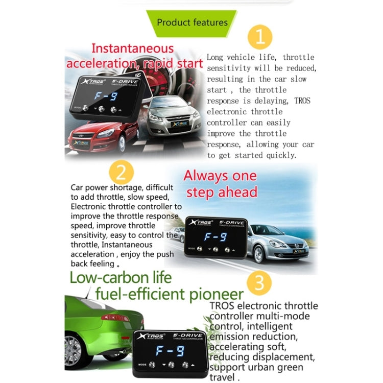 For Honda Brio 2014- TROS KS-5Drive Potent Booster Electronic Throttle Controller, For Jeep Compass 2018-, For Jeep Renegade 2015-, For Jeep Patriot 2007-2017, For Toyota Wish 2010-, For Toyota Wigo 2017-, For Toyota Agya 2017-, For Toyota Rush 2017-��...