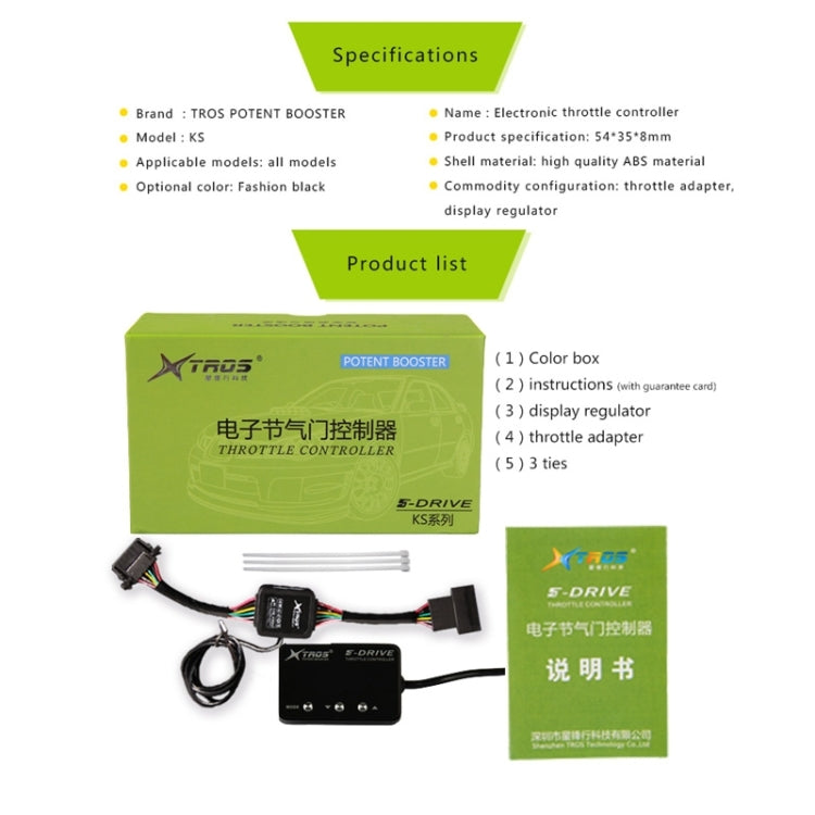For Honda Brio 2014- TROS KS-5Drive Potent Booster Electronic Throttle Controller, For Jeep Compass 2018-, For Jeep Renegade 2015-, For Jeep Patriot 2007-2017, For Toyota Wish 2010-, For Toyota Wigo 2017-, For Toyota Agya 2017-, For Toyota Rush 2017-��...