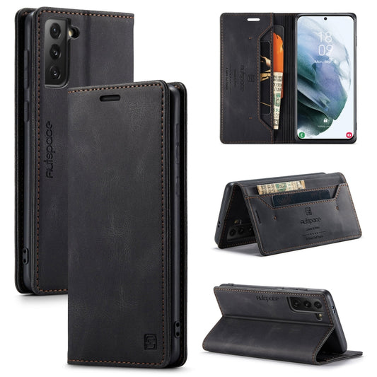 AutSpace A01 Retro Skin-feel Crazy Horse Texture Horizontal Flip Leather Case with Holder & Card Slots & Wallet & RFID, For Samsung Galaxy S21 5G, For Samsung Galaxy S21+ 5G, For Samsung Galaxy S21 Ultra 5G, For Samsung Galaxy S20, For Samsung Galaxy S...