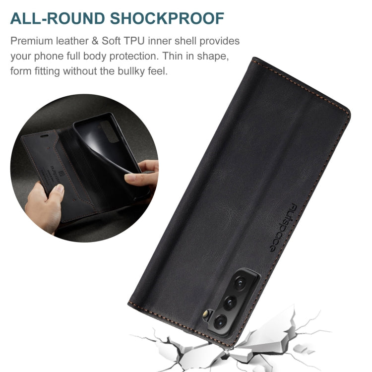 AutSpace A01 Retro Skin-feel Crazy Horse Texture Horizontal Flip Leather Case with Holder & Card Slots & Wallet & RFID, For Samsung Galaxy S21 5G, For Samsung Galaxy S21+ 5G, For Samsung Galaxy S21 Ultra 5G, For Samsung Galaxy S20, For Samsung Galaxy S...