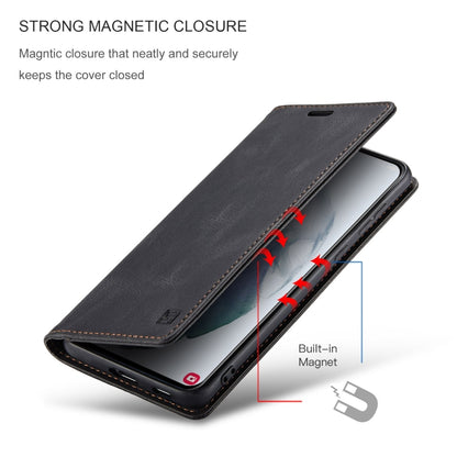AutSpace A01 Retro Skin-feel Crazy Horse Texture Horizontal Flip Leather Case with Holder & Card Slots & Wallet & RFID, For Samsung Galaxy S21 5G, For Samsung Galaxy S21+ 5G, For Samsung Galaxy S21 Ultra 5G, For Samsung Galaxy S20, For Samsung Galaxy S...