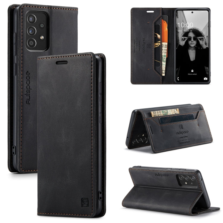 AutSpace A01 Retro Skin-feel Crazy Horse Texture Horizontal Flip Leather Case with Holder & Card Slots & Wallet & RFID, For Samsung Galaxy S21 5G, For Samsung Galaxy S21+ 5G, For Samsung Galaxy S21 Ultra 5G, For Samsung Galaxy S20, For Samsung Galaxy S...
