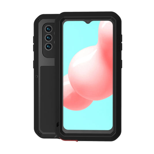 LOVE MEI Metal Shockproof Waterproof Dustproof Protective Case with Glass, For Samsung Galaxy A32 5G, For Samsung Galaxy A42, For Samsung Galaxy A52 5G / 4G, For Samsung Galaxy S21 5G, For Samsung Galaxy S21+ 5G, For Samsung Galaxy A72 5G / 4G