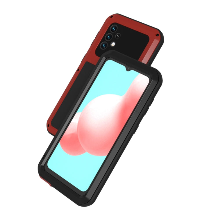 LOVE MEI Metal Shockproof Waterproof Dustproof Protective Case with Glass, For Samsung Galaxy A32 5G, For Samsung Galaxy A42, For Samsung Galaxy A52 5G / 4G, For Samsung Galaxy S21 5G, For Samsung Galaxy S21+ 5G, For Samsung Galaxy A72 5G / 4G
