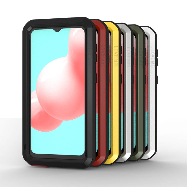 LOVE MEI Metal Shockproof Waterproof Dustproof Protective Case with Glass, For Samsung Galaxy A32 5G, For Samsung Galaxy A42, For Samsung Galaxy A52 5G / 4G, For Samsung Galaxy S21 5G, For Samsung Galaxy S21+ 5G, For Samsung Galaxy A72 5G / 4G