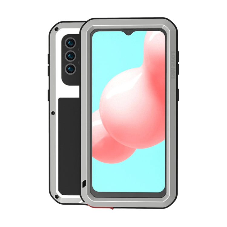 LOVE MEI Metal Shockproof Waterproof Dustproof Protective Case with Glass, For Samsung Galaxy A32 5G, For Samsung Galaxy A42, For Samsung Galaxy A52 5G / 4G, For Samsung Galaxy S21 5G, For Samsung Galaxy S21+ 5G, For Samsung Galaxy A72 5G / 4G