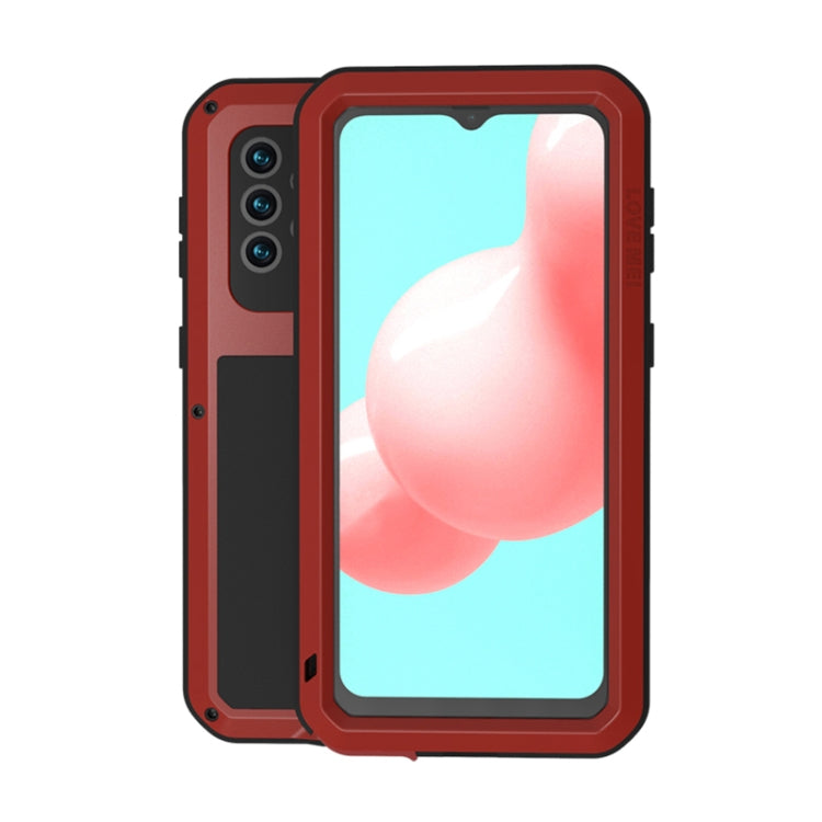 LOVE MEI Metal Shockproof Waterproof Dustproof Protective Case with Glass, For Samsung Galaxy A32 5G, For Samsung Galaxy A42, For Samsung Galaxy A52 5G / 4G, For Samsung Galaxy S21 5G, For Samsung Galaxy S21+ 5G, For Samsung Galaxy A72 5G / 4G
