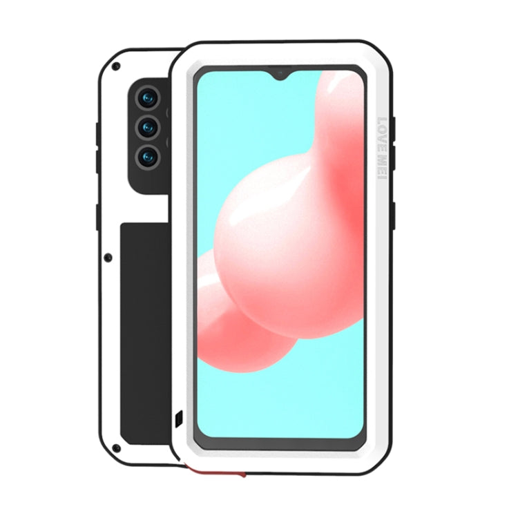 LOVE MEI Metal Shockproof Waterproof Dustproof Protective Case with Glass, For Samsung Galaxy A32 5G, For Samsung Galaxy A42, For Samsung Galaxy A52 5G / 4G, For Samsung Galaxy S21 5G, For Samsung Galaxy S21+ 5G, For Samsung Galaxy A72 5G / 4G