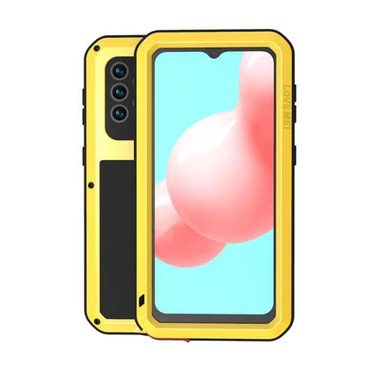 LOVE MEI Metal Shockproof Waterproof Dustproof Protective Case with Glass, For Samsung Galaxy A32 5G, For Samsung Galaxy A42, For Samsung Galaxy A52 5G / 4G, For Samsung Galaxy S21 5G, For Samsung Galaxy S21+ 5G, For Samsung Galaxy A72 5G / 4G
