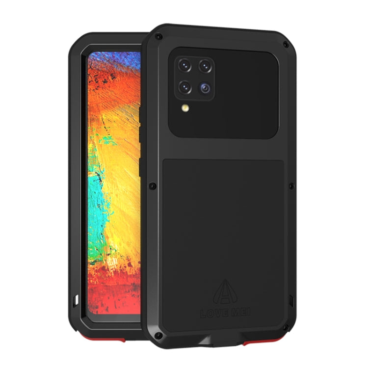 LOVE MEI Metal Shockproof Waterproof Dustproof Protective Case with Glass, For Samsung Galaxy A32 5G, For Samsung Galaxy A42, For Samsung Galaxy A52 5G / 4G, For Samsung Galaxy S21 5G, For Samsung Galaxy S21+ 5G, For Samsung Galaxy A72 5G / 4G