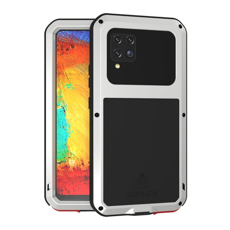 LOVE MEI Metal Shockproof Waterproof Dustproof Protective Case with Glass, For Samsung Galaxy A32 5G, For Samsung Galaxy A42, For Samsung Galaxy A52 5G / 4G, For Samsung Galaxy S21 5G, For Samsung Galaxy S21+ 5G, For Samsung Galaxy A72 5G / 4G