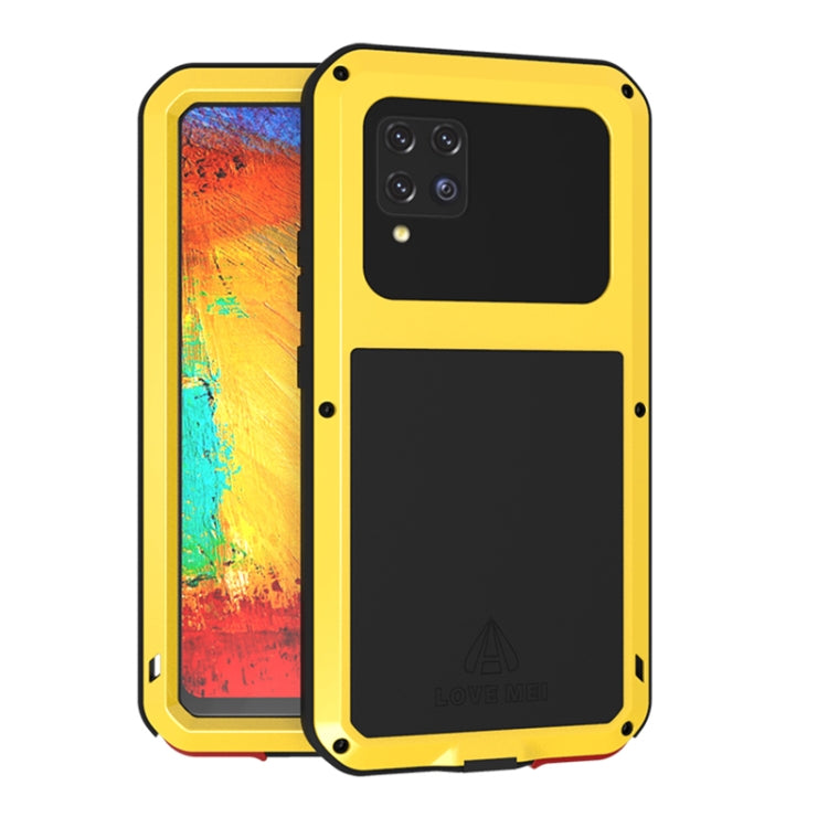 LOVE MEI Metal Shockproof Waterproof Dustproof Protective Case with Glass, For Samsung Galaxy A32 5G, For Samsung Galaxy A42, For Samsung Galaxy A52 5G / 4G, For Samsung Galaxy S21 5G, For Samsung Galaxy S21+ 5G, For Samsung Galaxy A72 5G / 4G