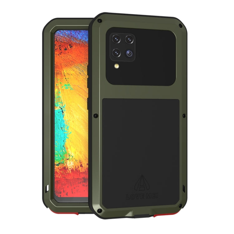 LOVE MEI Metal Shockproof Waterproof Dustproof Protective Case with Glass, For Samsung Galaxy A32 5G, For Samsung Galaxy A42, For Samsung Galaxy A52 5G / 4G, For Samsung Galaxy S21 5G, For Samsung Galaxy S21+ 5G, For Samsung Galaxy A72 5G / 4G