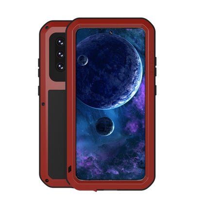 LOVE MEI Metal Shockproof Waterproof Dustproof Protective Case with Glass, For Samsung Galaxy A32 5G, For Samsung Galaxy A42, For Samsung Galaxy A52 5G / 4G, For Samsung Galaxy S21 5G, For Samsung Galaxy S21+ 5G, For Samsung Galaxy A72 5G / 4G