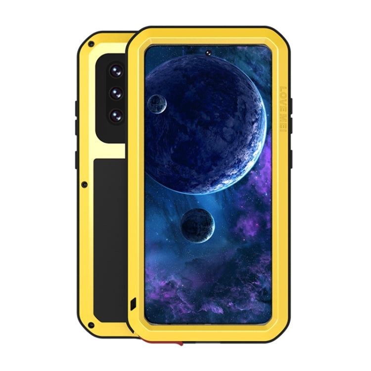 LOVE MEI Metal Shockproof Waterproof Dustproof Protective Case with Glass, For Samsung Galaxy A32 5G, For Samsung Galaxy A42, For Samsung Galaxy A52 5G / 4G, For Samsung Galaxy S21 5G, For Samsung Galaxy S21+ 5G, For Samsung Galaxy A72 5G / 4G