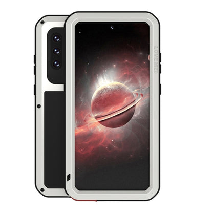 LOVE MEI Metal Shockproof Waterproof Dustproof Protective Case with Glass, For Samsung Galaxy A32 5G, For Samsung Galaxy A42, For Samsung Galaxy A52 5G / 4G, For Samsung Galaxy S21 5G, For Samsung Galaxy S21+ 5G, For Samsung Galaxy A72 5G / 4G