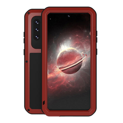 LOVE MEI Metal Shockproof Waterproof Dustproof Protective Case with Glass, For Samsung Galaxy A32 5G, For Samsung Galaxy A42, For Samsung Galaxy A52 5G / 4G, For Samsung Galaxy S21 5G, For Samsung Galaxy S21+ 5G, For Samsung Galaxy A72 5G / 4G