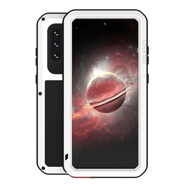 LOVE MEI Metal Shockproof Waterproof Dustproof Protective Case with Glass, For Samsung Galaxy A32 5G, For Samsung Galaxy A42, For Samsung Galaxy A52 5G / 4G, For Samsung Galaxy S21 5G, For Samsung Galaxy S21+ 5G, For Samsung Galaxy A72 5G / 4G