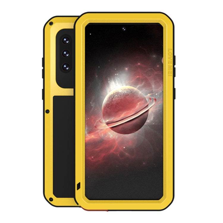 LOVE MEI Metal Shockproof Waterproof Dustproof Protective Case with Glass, For Samsung Galaxy A32 5G, For Samsung Galaxy A42, For Samsung Galaxy A52 5G / 4G, For Samsung Galaxy S21 5G, For Samsung Galaxy S21+ 5G, For Samsung Galaxy A72 5G / 4G