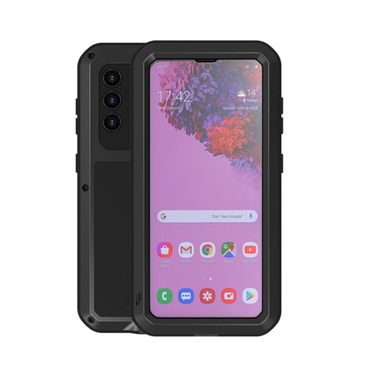 LOVE MEI Metal Shockproof Waterproof Dustproof Protective Case with Glass, For Samsung Galaxy A32 5G, For Samsung Galaxy A42, For Samsung Galaxy A52 5G / 4G, For Samsung Galaxy S21 5G, For Samsung Galaxy S21+ 5G, For Samsung Galaxy A72 5G / 4G