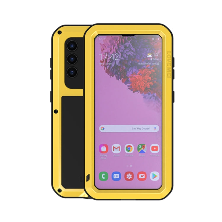 LOVE MEI Metal Shockproof Waterproof Dustproof Protective Case with Glass, For Samsung Galaxy A32 5G, For Samsung Galaxy A42, For Samsung Galaxy A52 5G / 4G, For Samsung Galaxy S21 5G, For Samsung Galaxy S21+ 5G, For Samsung Galaxy A72 5G / 4G