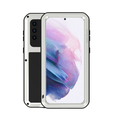 LOVE MEI Metal Shockproof Waterproof Dustproof Protective Case with Glass, For Samsung Galaxy A32 5G, For Samsung Galaxy A42, For Samsung Galaxy A52 5G / 4G, For Samsung Galaxy S21 5G, For Samsung Galaxy S21+ 5G, For Samsung Galaxy A72 5G / 4G