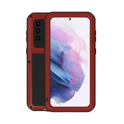 LOVE MEI Metal Shockproof Waterproof Dustproof Protective Case with Glass, For Samsung Galaxy A32 5G, For Samsung Galaxy A42, For Samsung Galaxy A52 5G / 4G, For Samsung Galaxy S21 5G, For Samsung Galaxy S21+ 5G, For Samsung Galaxy A72 5G / 4G