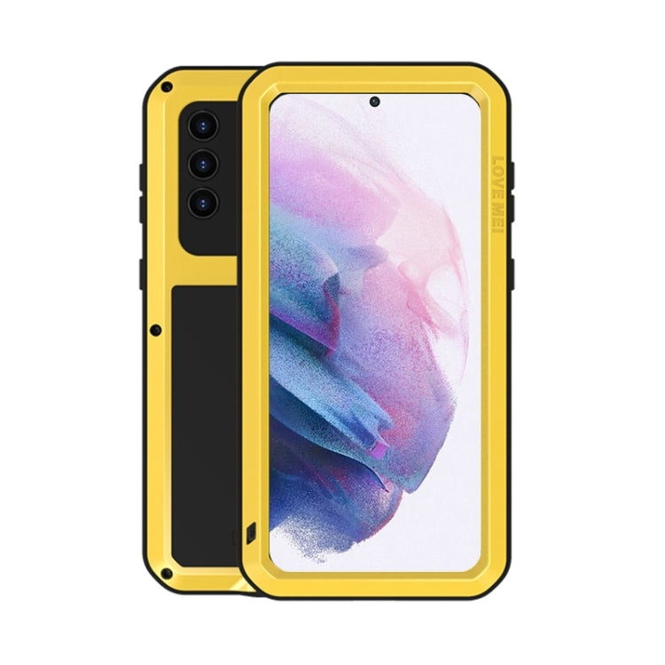 LOVE MEI Metal Shockproof Waterproof Dustproof Protective Case with Glass, For Samsung Galaxy A32 5G, For Samsung Galaxy A42, For Samsung Galaxy A52 5G / 4G, For Samsung Galaxy S21 5G, For Samsung Galaxy S21+ 5G, For Samsung Galaxy A72 5G / 4G