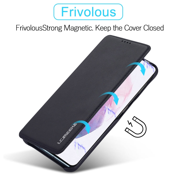 For Samsung Galaxy S21 FE LC.IMEEKE Hon Ancient Series Horizontal Flip Leather Case with Holder & Card Slot, For Samsung Galaxy S21 FE