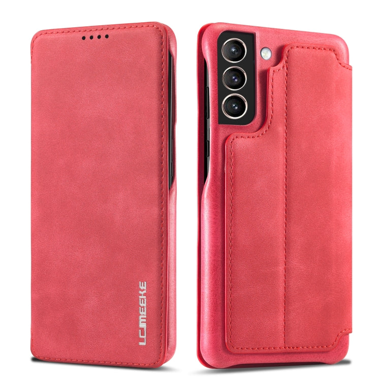 For Samsung Galaxy S21 FE LC.IMEEKE Hon Ancient Series Horizontal Flip Leather Case with Holder & Card Slot, For Samsung Galaxy S21 FE