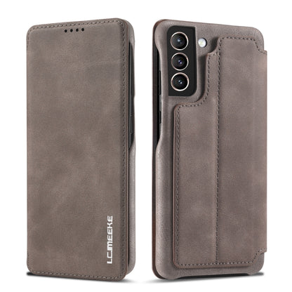 For Samsung Galaxy S21 FE LC.IMEEKE Hon Ancient Series Horizontal Flip Leather Case with Holder & Card Slot, For Samsung Galaxy S21 FE