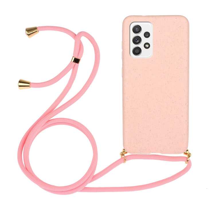 Wheat Straw Material + TPU Protective Case with Lanyard, For Samsung Galaxy A02s, For Samsung Galaxy A12, For Samsung Galaxy A31, For Samsung Galaxy A32 5G, For Huawei P smart 2021, For Samsung Galaxy A52 5G / 4G, For Samsung Galaxy A72 5G / 4G