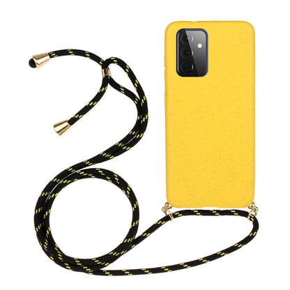 Wheat Straw Material + TPU Protective Case with Lanyard, For Samsung Galaxy A02s, For Samsung Galaxy A12, For Samsung Galaxy A31, For Samsung Galaxy A32 5G, For Huawei P smart 2021, For Samsung Galaxy A52 5G / 4G, For Samsung Galaxy A72 5G / 4G