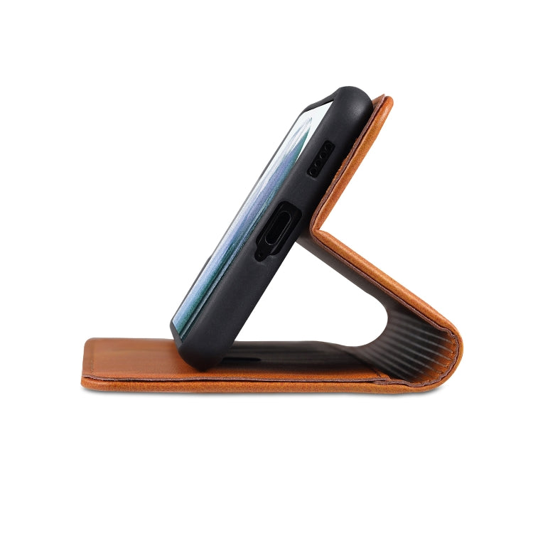 AZNS Magnetic Calf Texture Horizontal Flip Leather Case with Card Slots & Holder & Wallet, For Samsung Galaxy S21 FE