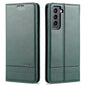 AZNS Magnetic Calf Texture Horizontal Flip Leather Case with Card Slots & Holder & Wallet, For Samsung Galaxy S21 FE