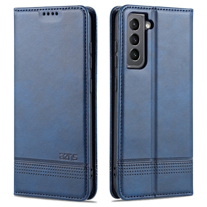AZNS Magnetic Calf Texture Horizontal Flip Leather Case with Card Slots & Holder & Wallet, For Samsung Galaxy S21 FE