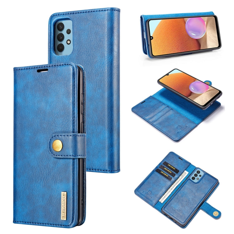 DG.MING Crazy Horse Texture Flip Detachable Magnetic Leather Case with Holder & Card Slots & Wallet, For Samsung Galaxy A32 4G, For OnePlus 9, For OnePlus 9 Pro