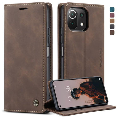 CaseMe 013 Multifunctional Horizontal Flip Leather Case, with Card Slot & Holder & Wallet, For Xiaomi Mi 11 Lite, For Samsung Galaxy S21 FE
