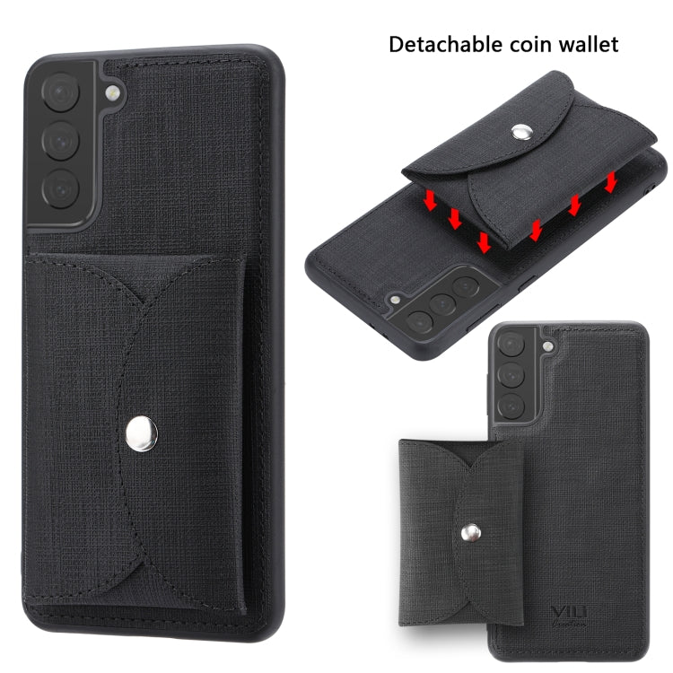 ViLi T Series TPU + PU Woven Fabric Magnetic Protective Case with Wallet, For Samsung Galaxy A12, For Samsung Galaxy A72 5G, For Samsung Galaxy S21 Ultra 5G, For Samsung Galaxy S21+ 5G, For Samsung Galaxy S21 5G, For Samsung Galaxy A32 5G��������������...