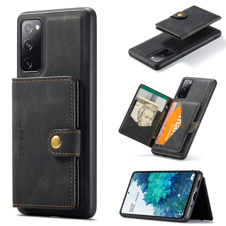 JEEHOOD Retro Magnetic Detachable Protective Case with Wallet & Card Slot & Holder, For Samsung Galaxy A32 5G, For Samsung Galaxy S20 FE, For Samsung Galaxy S20, For Samsung Galaxy S20+, For Samsung Galaxy S20 Ultra 5G, For Samsung Galaxy Note20 Ultra�...