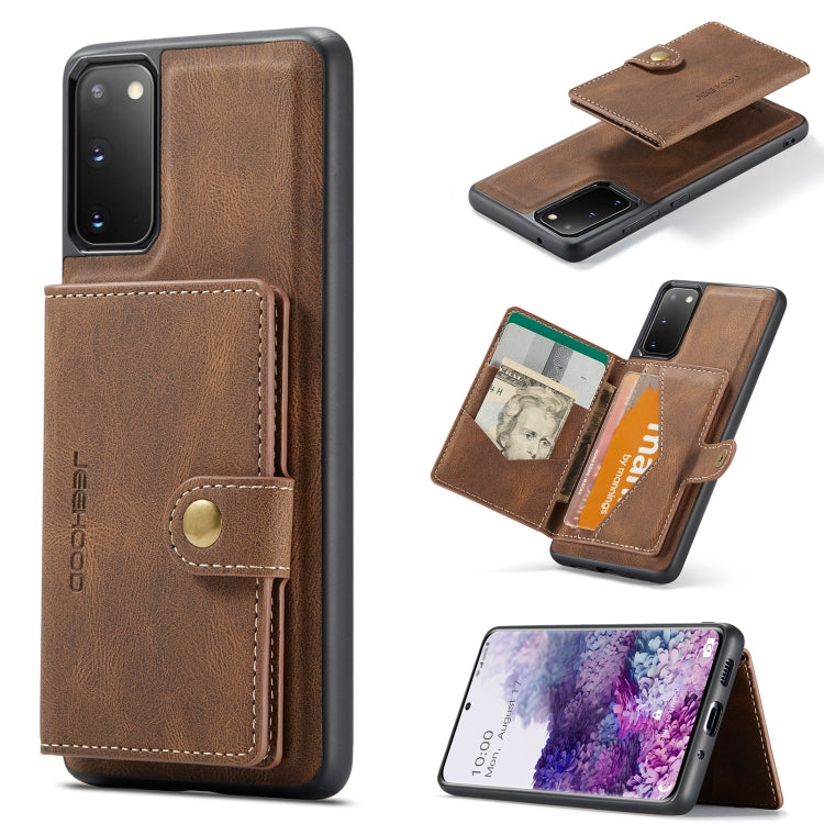 JEEHOOD Retro Magnetic Detachable Protective Case with Wallet & Card Slot & Holder, For Samsung Galaxy A32 5G, For Samsung Galaxy S20 FE, For Samsung Galaxy S20, For Samsung Galaxy S20+, For Samsung Galaxy S20 Ultra 5G, For Samsung Galaxy Note20 Ultra�...
