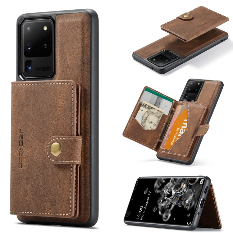JEEHOOD Retro Magnetic Detachable Protective Case with Wallet & Card Slot & Holder, For Samsung Galaxy A32 5G, For Samsung Galaxy S20 FE, For Samsung Galaxy S20, For Samsung Galaxy S20+, For Samsung Galaxy S20 Ultra 5G, For Samsung Galaxy Note20 Ultra�...