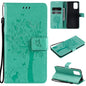 Tree & Cat Pattern Pressed Printing Horizontal Flip PU Leather Case with Holder & Card Slots & Wallet & Lanyard, For Xiaomi Redmi Note 10 4G, For Xiaomi Redmi Note 10 Pro, For Samsung Galaxy A32 4G, For Samsung Galaxy S21 FE, For Xiaomi Mi 11 Lite 5G��...