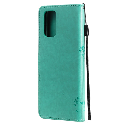 Tree & Cat Pattern Pressed Printing Horizontal Flip PU Leather Case with Holder & Card Slots & Wallet & Lanyard, For Xiaomi Redmi Note 10 4G, For Xiaomi Redmi Note 10 Pro, For Samsung Galaxy A32 4G, For Samsung Galaxy S21 FE, For Xiaomi Mi 11 Lite 5G��...