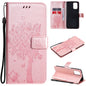 Tree & Cat Pattern Pressed Printing Horizontal Flip PU Leather Case with Holder & Card Slots & Wallet & Lanyard, For Xiaomi Redmi Note 10 4G, For Xiaomi Redmi Note 10 Pro, For Samsung Galaxy A32 4G, For Samsung Galaxy S21 FE, For Xiaomi Mi 11 Lite 5G��...