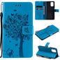 Tree & Cat Pattern Pressed Printing Horizontal Flip PU Leather Case with Holder & Card Slots & Wallet & Lanyard, For Xiaomi Redmi Note 10 4G, For Xiaomi Redmi Note 10 Pro, For Samsung Galaxy A32 4G, For Samsung Galaxy S21 FE, For Xiaomi Mi 11 Lite 5G��...
