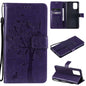 Tree & Cat Pattern Pressed Printing Horizontal Flip PU Leather Case with Holder & Card Slots & Wallet & Lanyard, For Xiaomi Redmi Note 10 4G, For Xiaomi Redmi Note 10 Pro, For Samsung Galaxy A32 4G, For Samsung Galaxy S21 FE, For Xiaomi Mi 11 Lite 5G��...