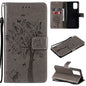 Tree & Cat Pattern Pressed Printing Horizontal Flip PU Leather Case with Holder & Card Slots & Wallet & Lanyard, For Xiaomi Redmi Note 10 4G, For Xiaomi Redmi Note 10 Pro, For Samsung Galaxy A32 4G, For Samsung Galaxy S21 FE, For Xiaomi Mi 11 Lite 5G��...