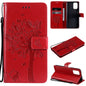 Tree & Cat Pattern Pressed Printing Horizontal Flip PU Leather Case with Holder & Card Slots & Wallet & Lanyard, For Xiaomi Redmi Note 10 4G, For Xiaomi Redmi Note 10 Pro, For Samsung Galaxy A32 4G, For Samsung Galaxy S21 FE, For Xiaomi Mi 11 Lite 5G��...